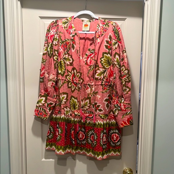 FARM Rio Dresses & Skirts - Farm Rio pink and green floral dress